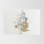 Soft Nature Floral and Butterflies Rug Gallery Image 2