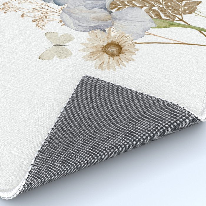 Soft Nature Floral and Butterflies Rug Gallery Image 4