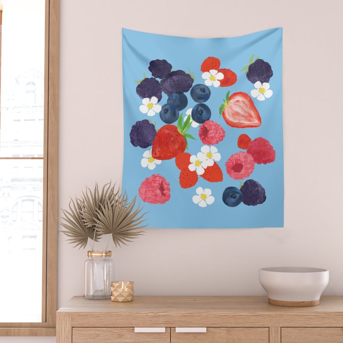 Verry Berry Wall Tapestry Gallery Image 2