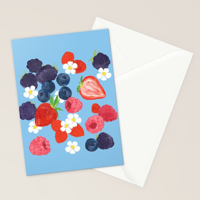 Verry Berry Stationery Card Gallery Image 2