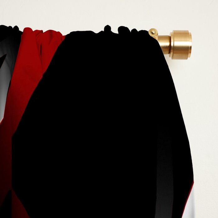 Seamless Red and White Stripes on A Black Background Window Curtain Gallery Image 2