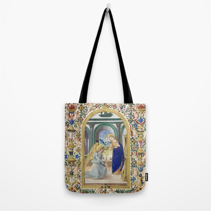 Medieval Nativity Christmas Bible Art 1485 Gold Festive Renaissance Painting Tote Bag Gallery Image 2