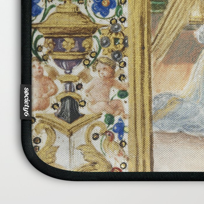 Medieval Nativity Christmas Bible Art 1485 Gold Festive Renaissance Painting Laptop Sleeve Gallery Image 3