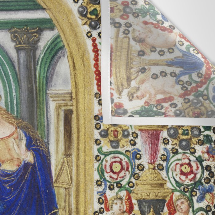 Medieval Nativity Christmas Bible Art 1485 Gold Festive Renaissance Painting Wall Tapestry Gallery Image 3