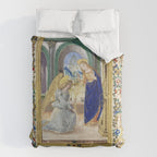 Medieval Nativity Christmas Bible Art 1485 Gold Festive Renaissance Painting Comforter Gallery Image 6