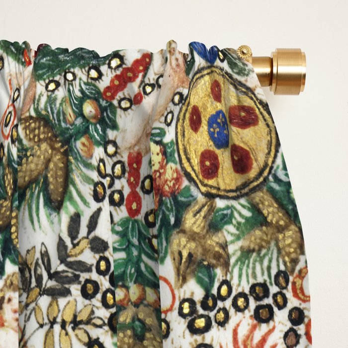 Medieval Nativity Christmas Bible Art 1485 Gold Festive Renaissance Painting Window Curtain Gallery Image 2