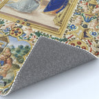 Medieval Nativity Christmas Bible Art 1485 Gold Festive Renaissance Painting Rug Gallery Image 4