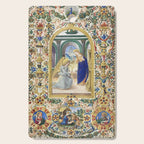 Medieval Nativity Christmas Bible Art 1485 Gold Festive Renaissance Painting Cutting Board Gallery Image 1