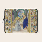 Medieval Nativity Christmas Bible Art 1485 Gold Festive Renaissance Painting Laptop Sleeve Gallery Image 1
