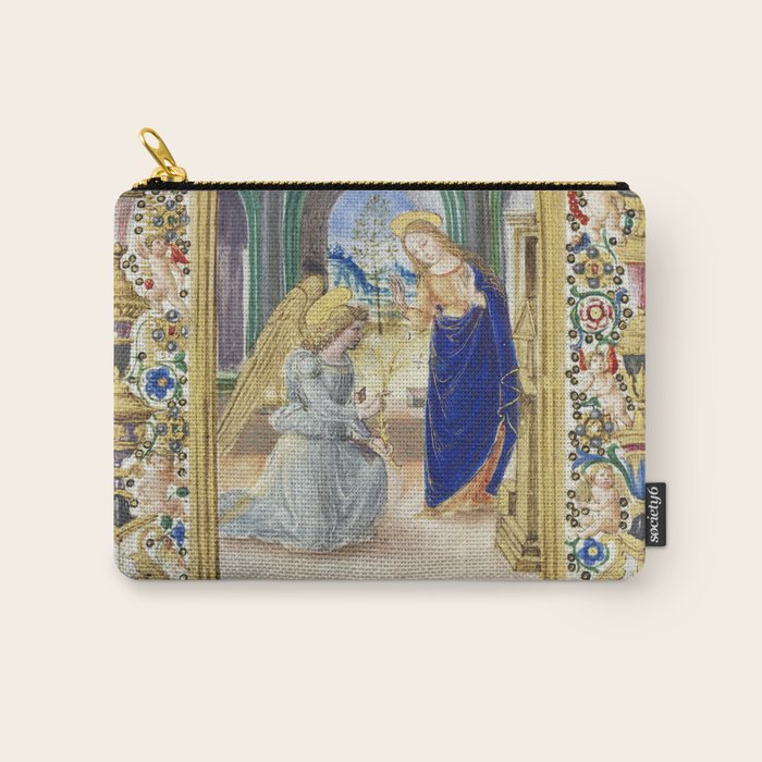 Medieval Nativity Christmas Bible Art 1485 Gold Festive Renaissance Painting Carry All Pouch Gallery Image 1