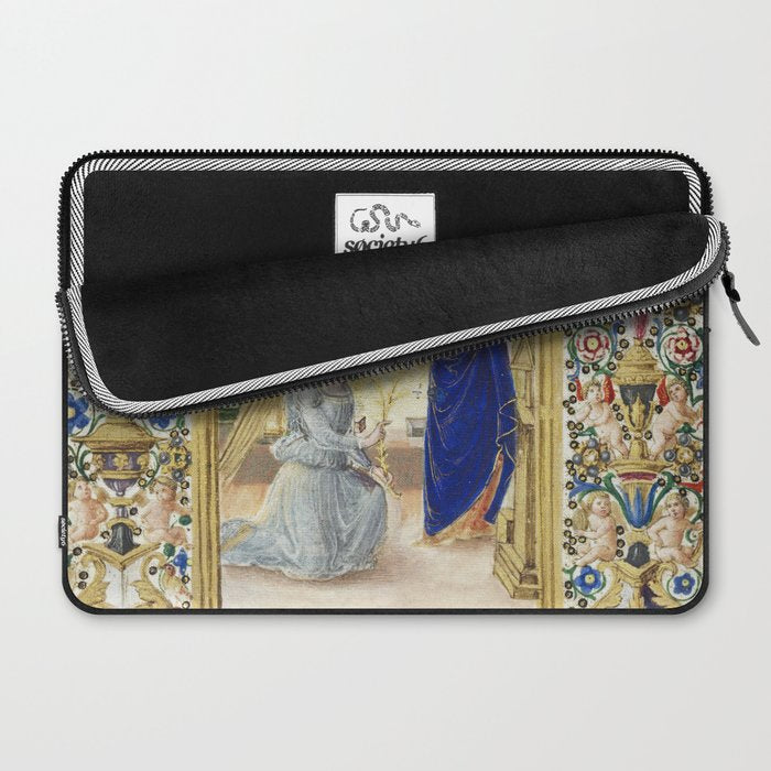 Medieval Nativity Christmas Bible Art 1485 Gold Festive Renaissance Painting Laptop Sleeve Gallery Image 2