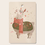 Holiday Llama Joy ll Cutting Board Gallery Image 1
