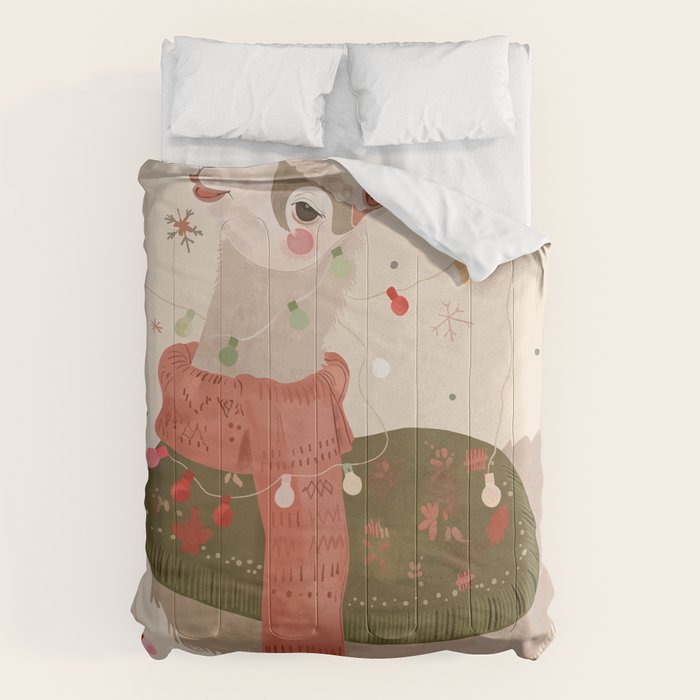 Holiday Llama Joy ll Comforter Gallery Image 6