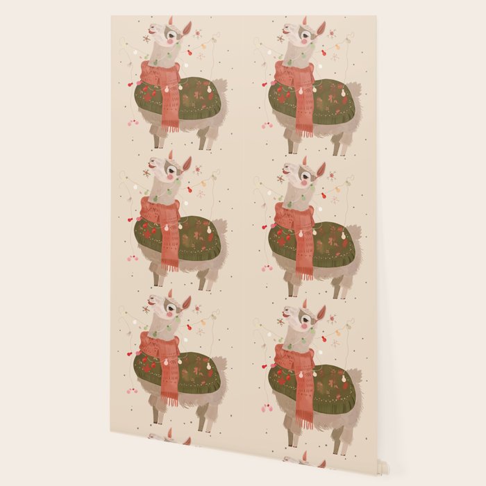 Holiday Llama Joy ll Wallpaper Gallery Image 2