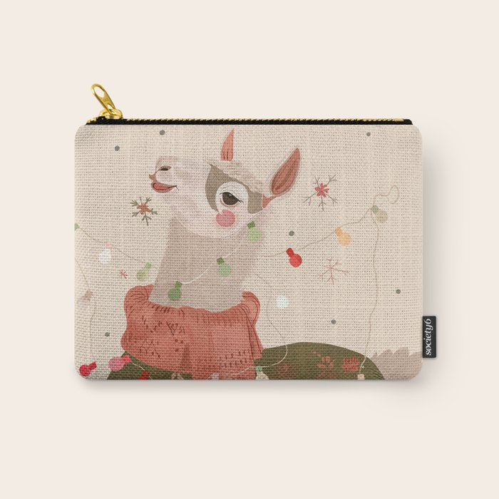 Holiday Llama Joy ll Carry All Pouch Gallery Image 1