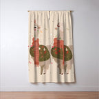 Holiday Llama Joy ll Window Curtain Gallery Image 3