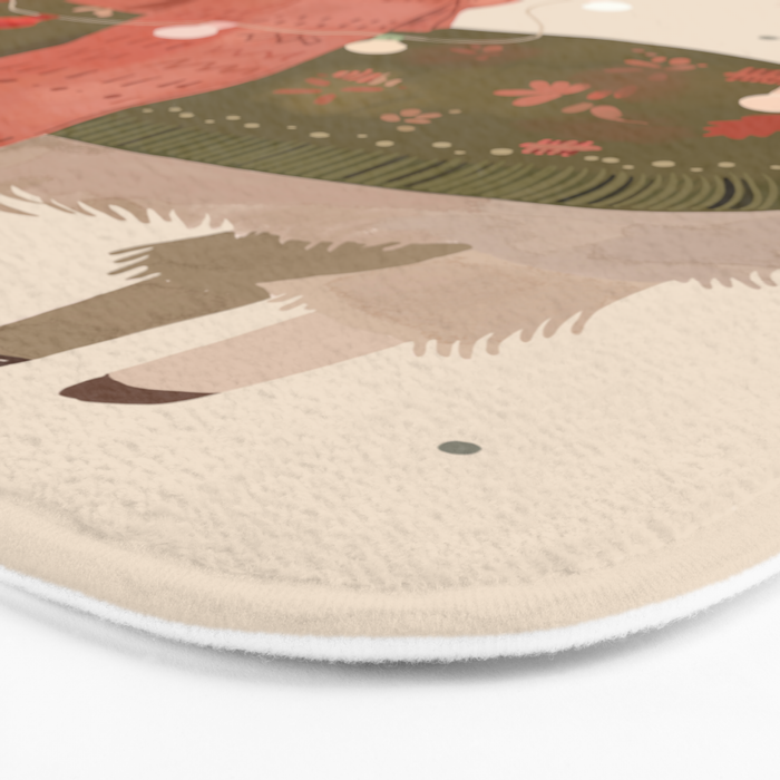 Holiday Llama Joy ll Bath Mat Gallery Image 3