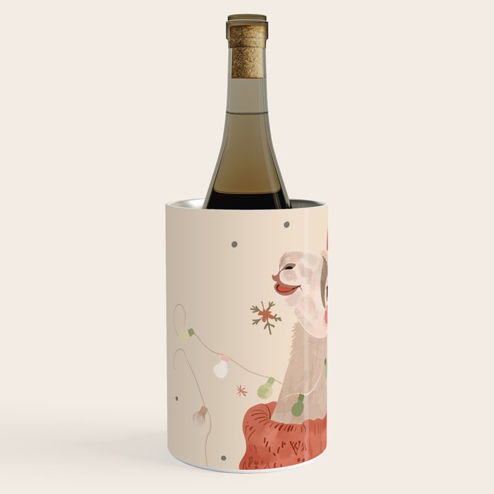 Holiday Llama Joy ll Wine Chiller Gallery Image 2
