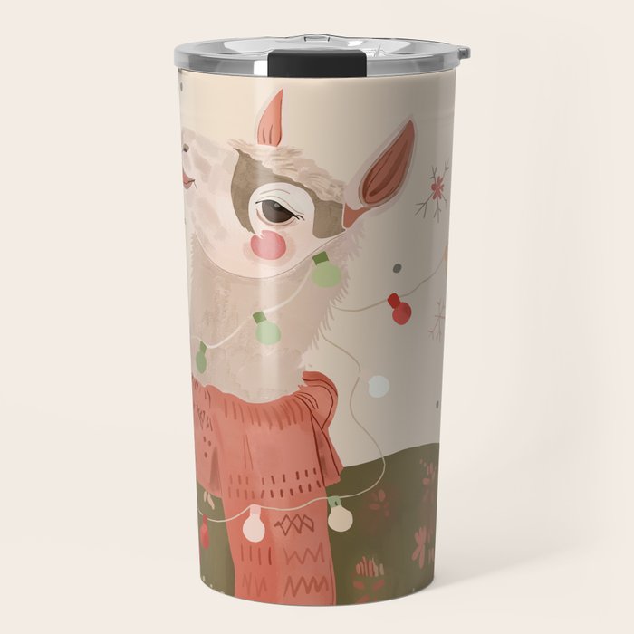 Holiday Llama Joy ll Travel Mug Gallery Image 1