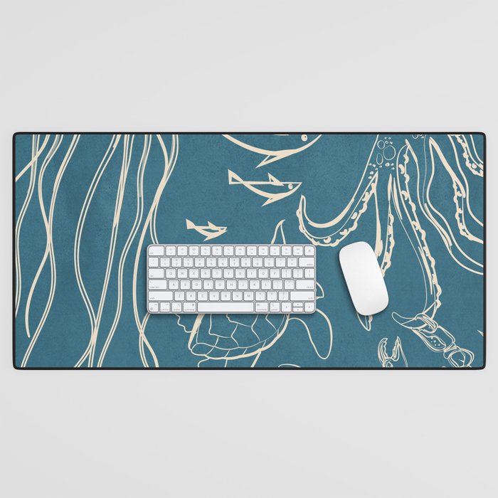 Minimal Sea Life 3 Desk Mat Gallery Image 1