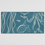 Minimal Sea Life 3 Desk Mat Gallery Image 3