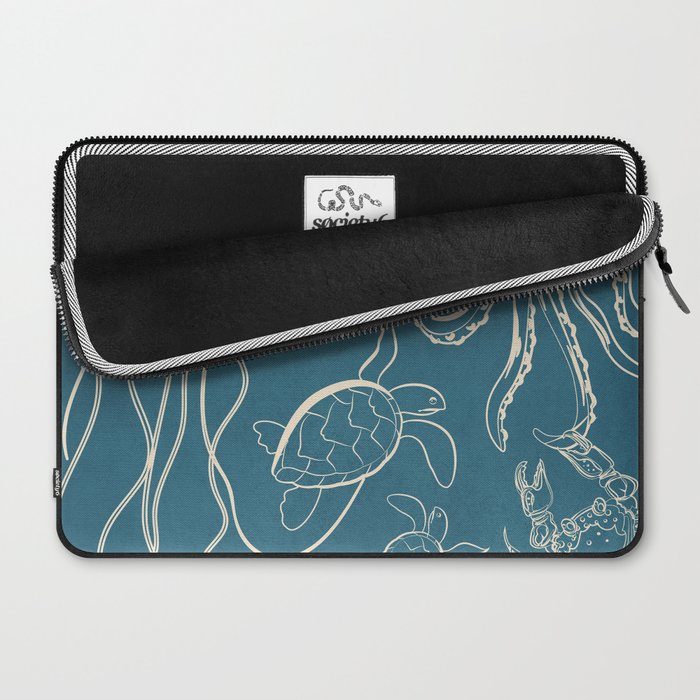 Minimal Sea Life 3 Laptop Sleeve Gallery Image 2