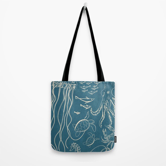 Minimal Sea Life 3 Tote Bag Gallery Image 2