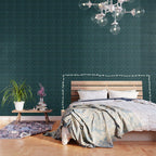 Emerald Golden Moroccan Quatrefoil Pattern Wallpaper Gallery Image 3