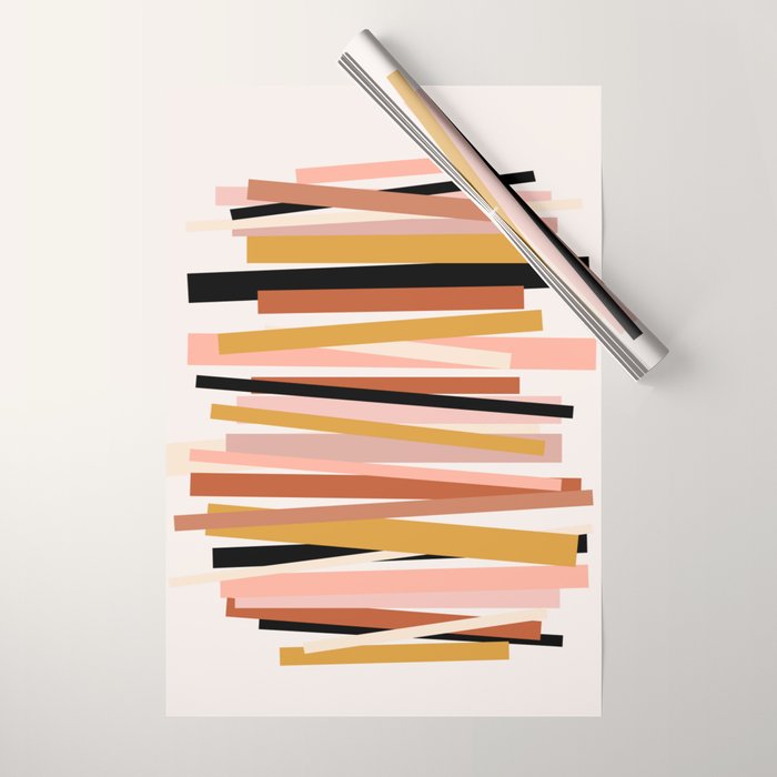 Linear stack Wrapping Paper Gallery Image 1