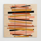 Linear stack Wood Wall Art Gallery Image 1