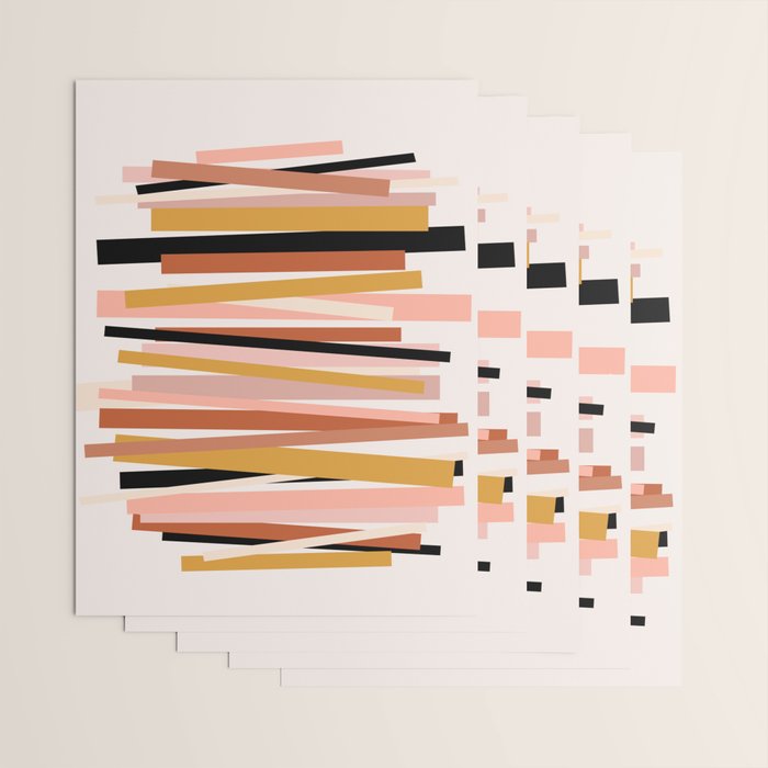 Linear stack Wrapping Paper Gallery Image 3