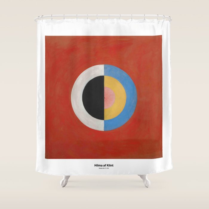 The Swan No 17 by Hilma af Klint Shower Curtain Gallery Image 1