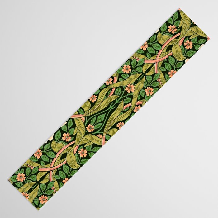 William Morris Pimpernel, green, William Morris floral design  Table Runner Gallery Image 3
