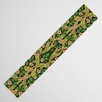 William Morris Pimpernel, green, William Morris floral design  Table Runner Gallery Image 3
