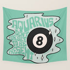 Aquarius Magic 8 Ball Wall Tapestry Gallery Image 4