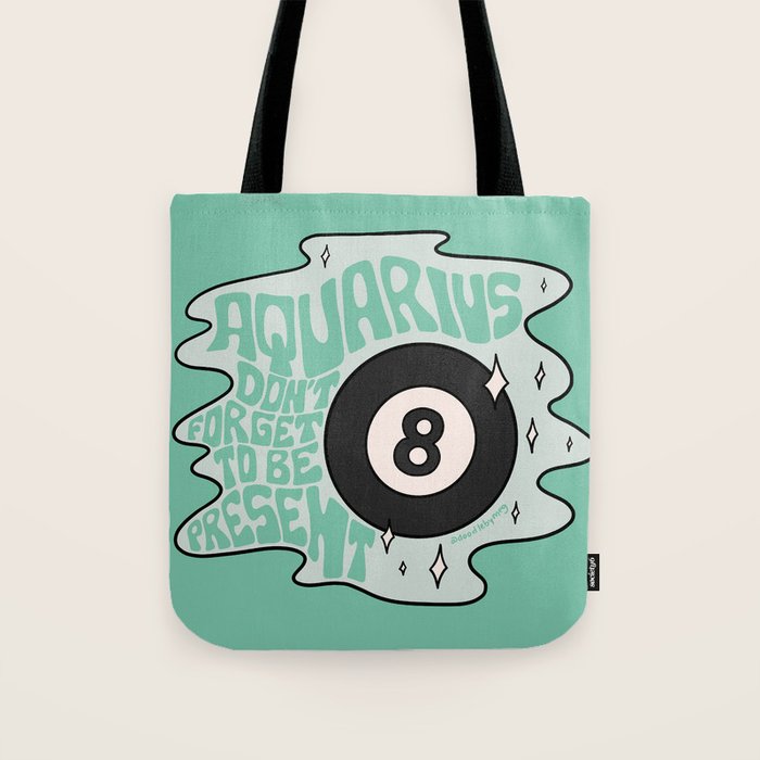 Aquarius Magic 8 Ball Tote Bag Gallery Image 1