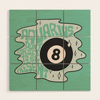 Aquarius Magic 8 Ball Wood Wall Art Gallery Image 1