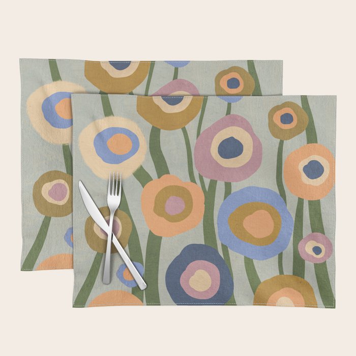 Evening flowers Placemat Gallery Image 1