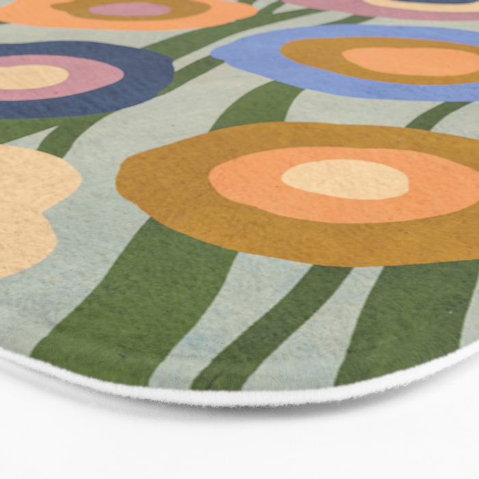 Evening flowers Bath Mat Gallery Image 3