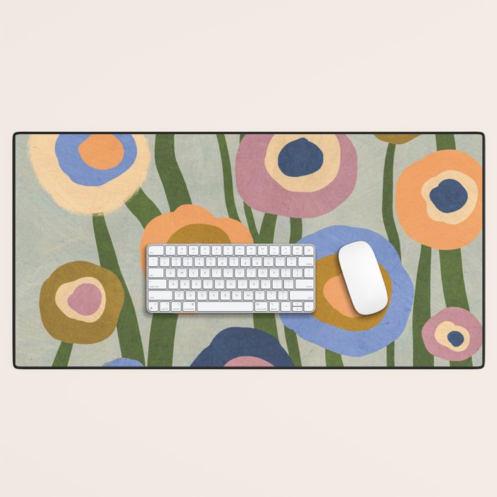 Evening flowers Desk Mat Gallery Image 1