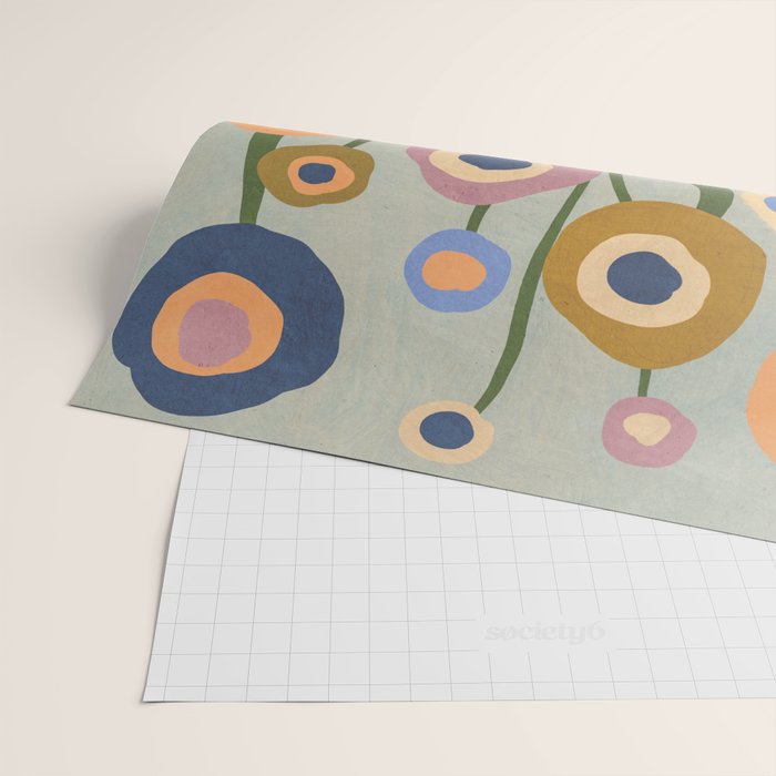 Evening flowers Wrapping Paper Gallery Image 2