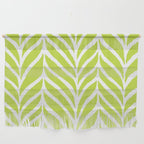 Palm Leaves Pattern Chartreuse Green Wall Hanging Gallery Image 1