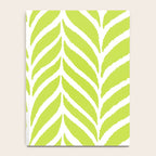 Palm Leaves Pattern Chartreuse Green Notebook Gallery Image 4