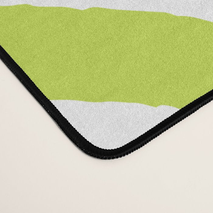 Palm Leaves Pattern Chartreuse Green Desk Mat Gallery Image 4
