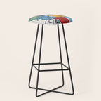 Colorful Squirrels Stool Gallery Image 1