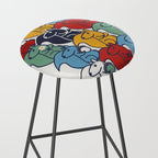 Colorful Squirrels Stool Gallery Image 2