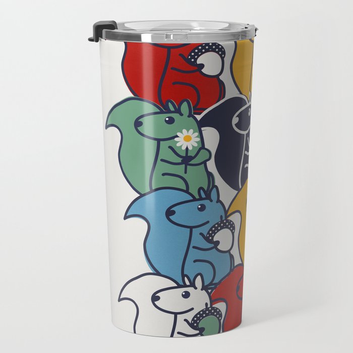 Colorful Squirrels Travel Mug Gallery Image 3