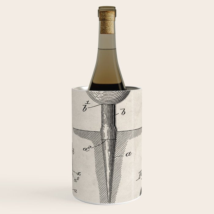 Golf Tee Patent - Golfing Tee Art - Antique Wine Chiller Gallery Image 1