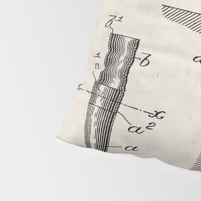 Golf Tee Patent - Golfing Tee Art - Antique Pillow Sham Gallery Image 4