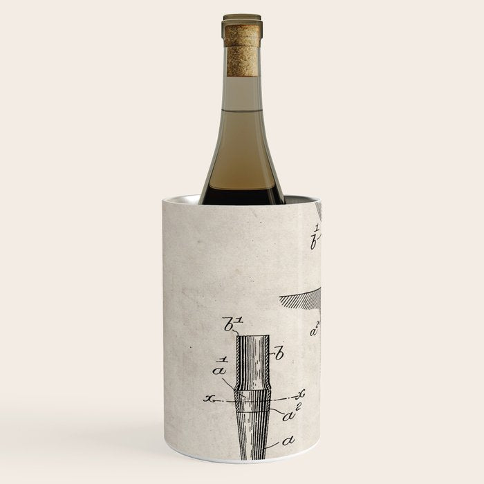 Golf Tee Patent - Golfing Tee Art - Antique Wine Chiller Gallery Image 2